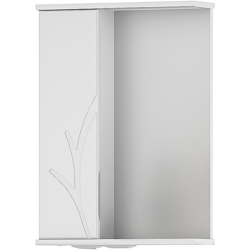 Зеркало со шкафом Volna Adel 50 L zsADEL50.L-01 с подсветкой Белое, купить, цена, заказать, магазин, доставка, скидка, промокод, купить, цена, заказать, магазин, доставка, скидка, промокод