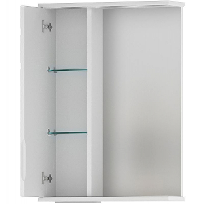 Зеркало со шкафом Volna Adel 50 L zsADEL50.L-01 с подсветкой Белое