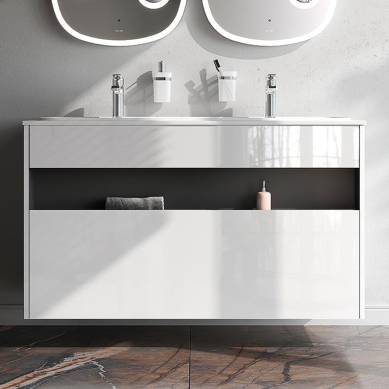 Тумба под раковину AM.PM Func 120 M8FFUX1201WG подвесная Белая глянцевая, купить, цена, заказать, магазин, доставка, скидка, промокод, купить, цена, заказать, магазин, доставка, скидка, промокод