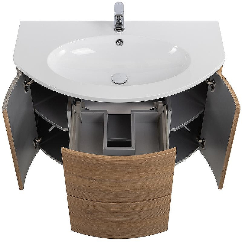 Тумба под раковину Cezares Eden 90 55073 подвесная Rovere Tabacco, купить, цена, заказать, магазин, доставка, скидка, промокод, купить, цена, заказать, магазин, доставка, скидка, промокод