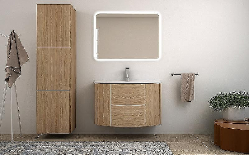 Тумба под раковину Cezares Eden 90 55073 подвесная Rovere Tabacco, купить, цена, заказать, магазин, доставка, скидка, промокод, купить, цена, заказать, магазин, доставка, скидка, промокод