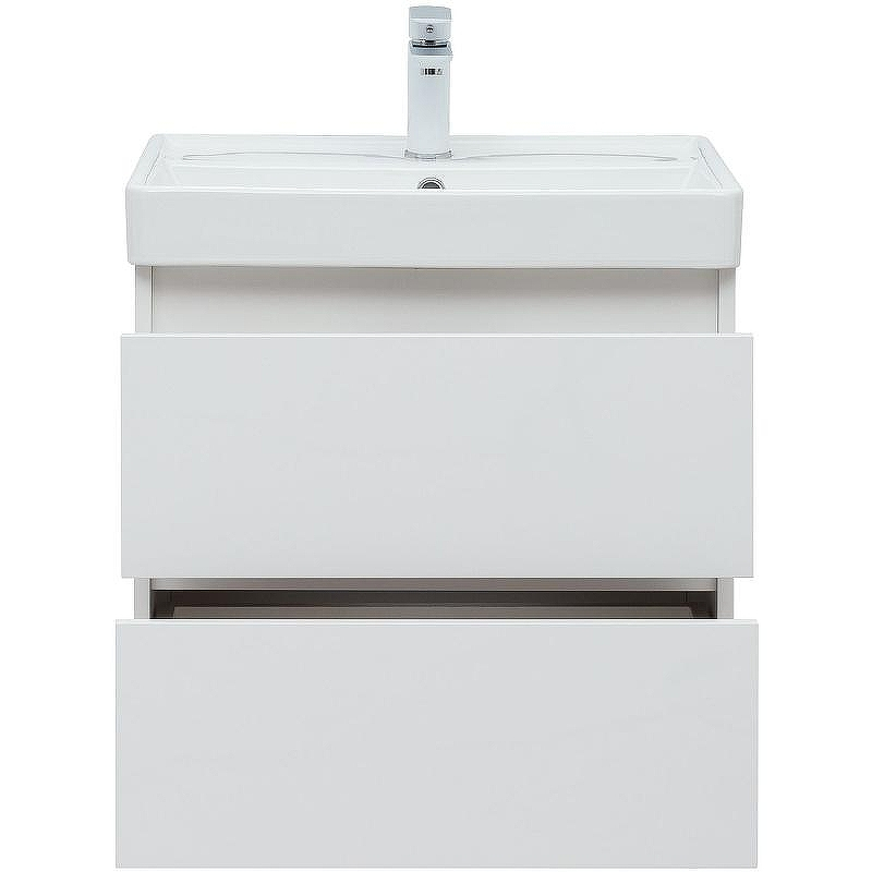 Тумба под раковину Aquanet Вега 60 308318 подвесная Белый глянец, купить, цена, заказать, магазин, доставка, скидка, промокод, купить, цена, заказать, магазин, доставка, скидка, промокод