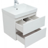 Тумба под раковину Aquanet Вега 60 308318 подвесная Белый глянец, купить, цена, заказать, магазин, доставка, скидка, промокод, купить, цена, заказать, магазин, доставка, скидка, промокод