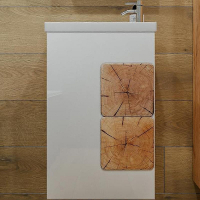 Тумба под раковину Бриклаер Форест 40 4627125416736 подвесная Дуб золотой Белый глянец, купить, цена, заказать, магазин, доставка, скидка, промокод, купить, цена, заказать, магазин, доставка, скидка, промокод