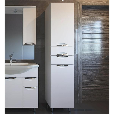 Шкаф пенал АСБ-мебель Мессина 40 9625 R Белый