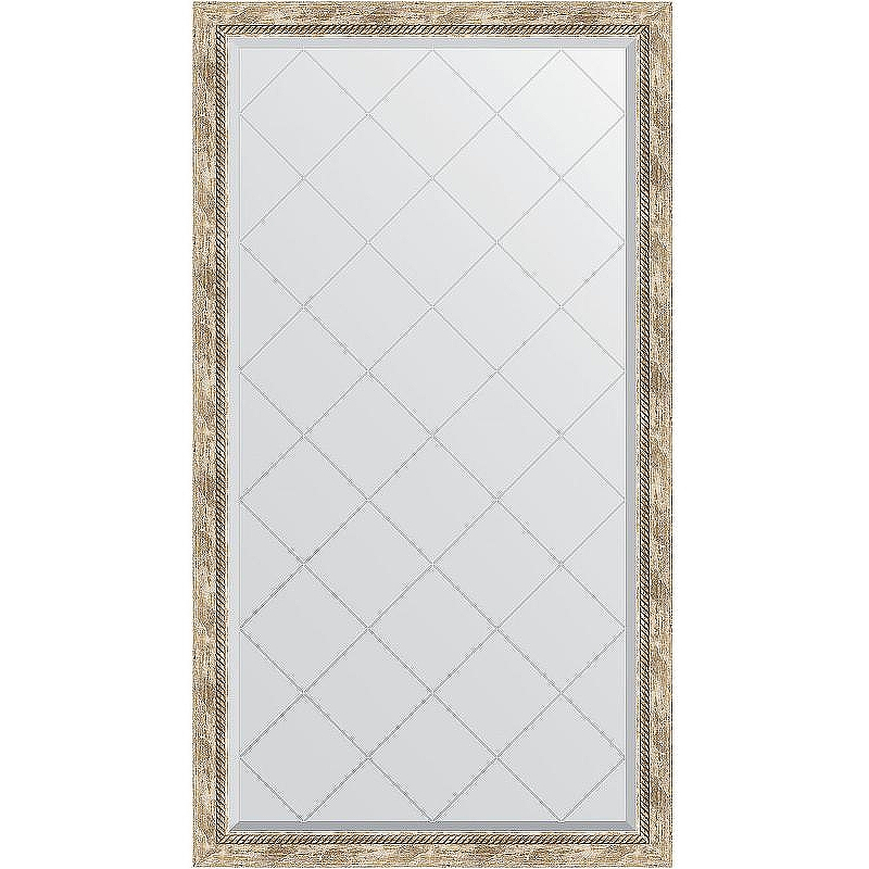 Зеркало Evoform Exclusive-G 168х93 BY 4392 с гравировкой в багетной раме - Прованс с плетением 70, купить, цена, заказать, магазин, доставка, скидка, промокод, купить, цена, заказать, магазин, доставка, скидка, промокод