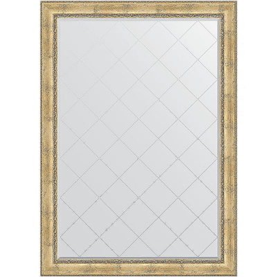 Зеркало Evoform Exclusive-G 192х137 BY 4514 с гравировкой в багетной раме - Состаренное серебро с орнаментом 120