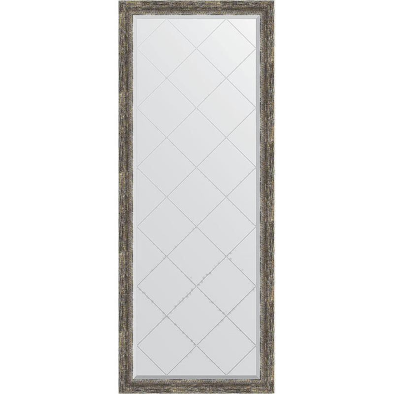 Зеркало Evoform Exclusive-G Floor 198х78 BY 6305 с гравировкой в багетной раме - Старое дерево с плетением 70, купить, цена, заказать, магазин, доставка, скидка, промокод, купить, цена, заказать, магазин, доставка, скидка, промокод