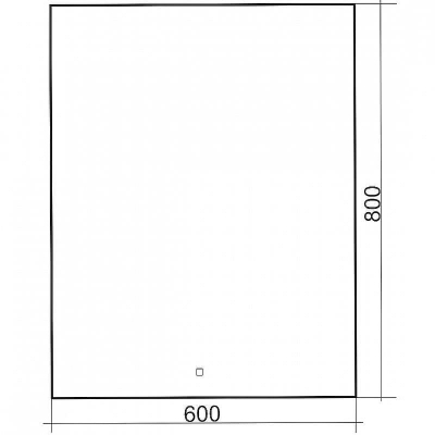 Зеркало Abber See 60 AG6103S-0.6 с подсветкой с сенсорным выключателем и диммером