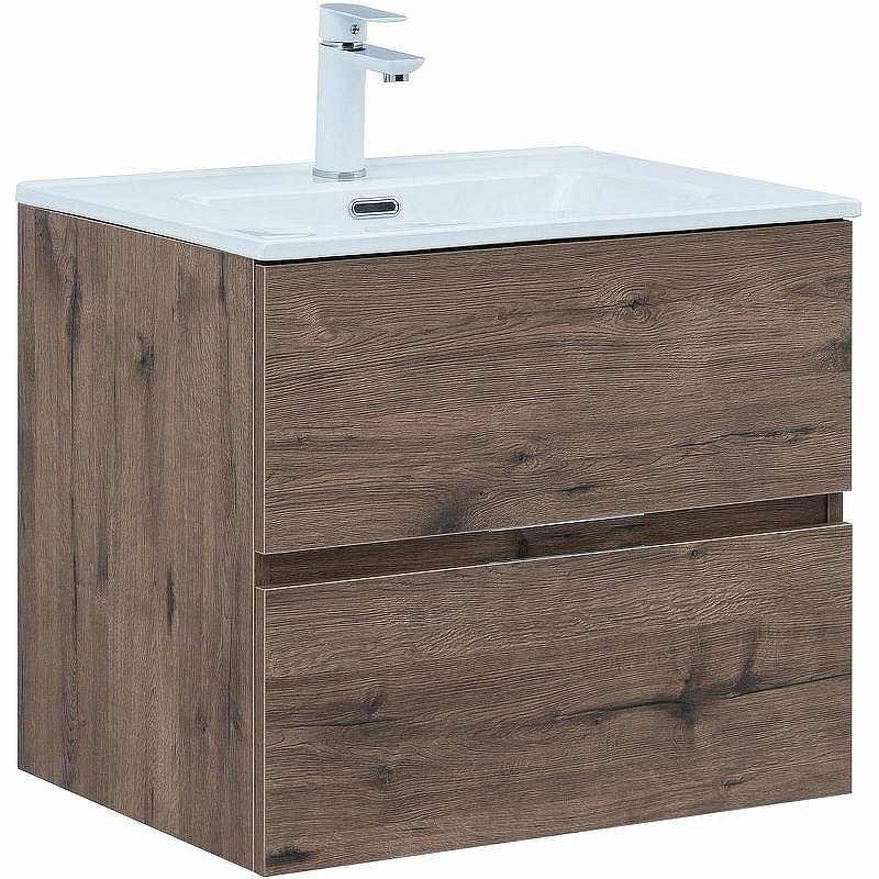 Тумба под раковину Aquanet Алвита New 60 334184 подвесная Дуб веллингтон табак, купить, цена, заказать, магазин, доставка, скидка, промокод, купить, цена, заказать, магазин, доставка, скидка, промокод