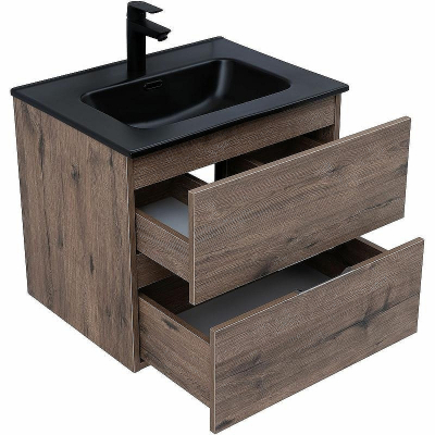 Тумба под раковину Aquanet Алвита New 60 334184 подвесная Дуб веллингтон табак