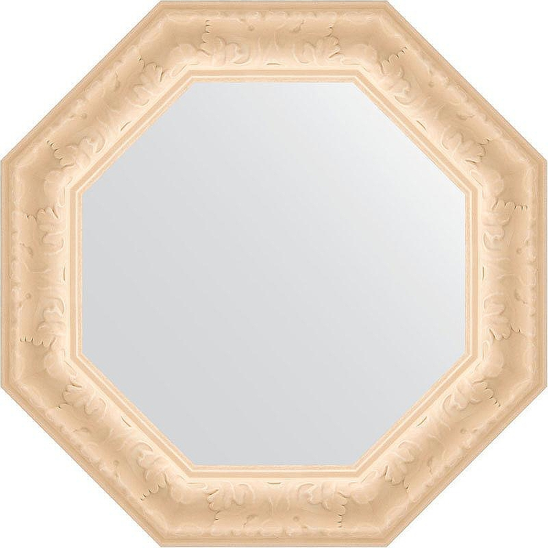 Зеркало Evoform Octagon 55х55 BY 3769 в багетной раме - Старый гипс 82, купить, цена, заказать, магазин, доставка, скидка, промокод, купить, цена, заказать, магазин, доставка, скидка, промокод