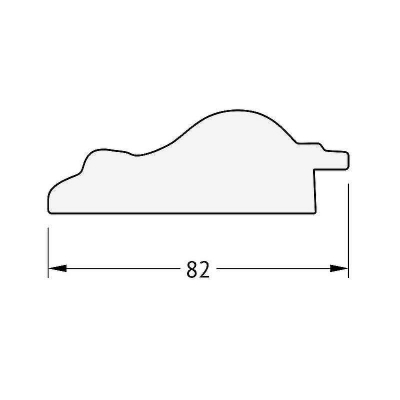 Зеркало Evoform Octagon 55х55 BY 3769 в багетной раме - Старый гипс 82