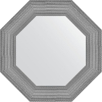 Зеркало Evoform Octagon 57х57 BY 3877 в багетной раме - Серебряная кольчуга 88, купить, цена, заказать, магазин, доставка, скидка, промокод, купить, цена, заказать, магазин, доставка, скидка, промокод