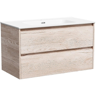Тумба под раковину Sancos Libra 90 LB90EG подвесная Дуб галифакс натуральный