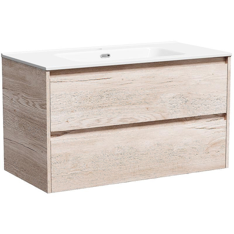 Тумба под раковину Sancos Libra 90 LB90EG подвесная Дуб галифакс натуральный, купить, цена, заказать, магазин, доставка, скидка, промокод, купить, цена, заказать, магазин, доставка, скидка, промокод