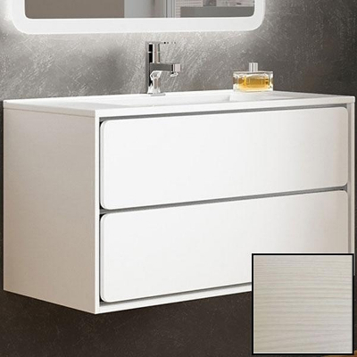 Тумба с раковиной SanVit Бруно-2 120 kbruno2120 с фактурой под дерево подвесная Лиственница