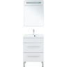Тумба под раковину Aquanet Лукка 58 302396 подвесная Белая глянцевая, купить, цена, заказать, магазин, доставка, скидка, промокод, купить, цена, заказать, магазин, доставка, скидка, промокод