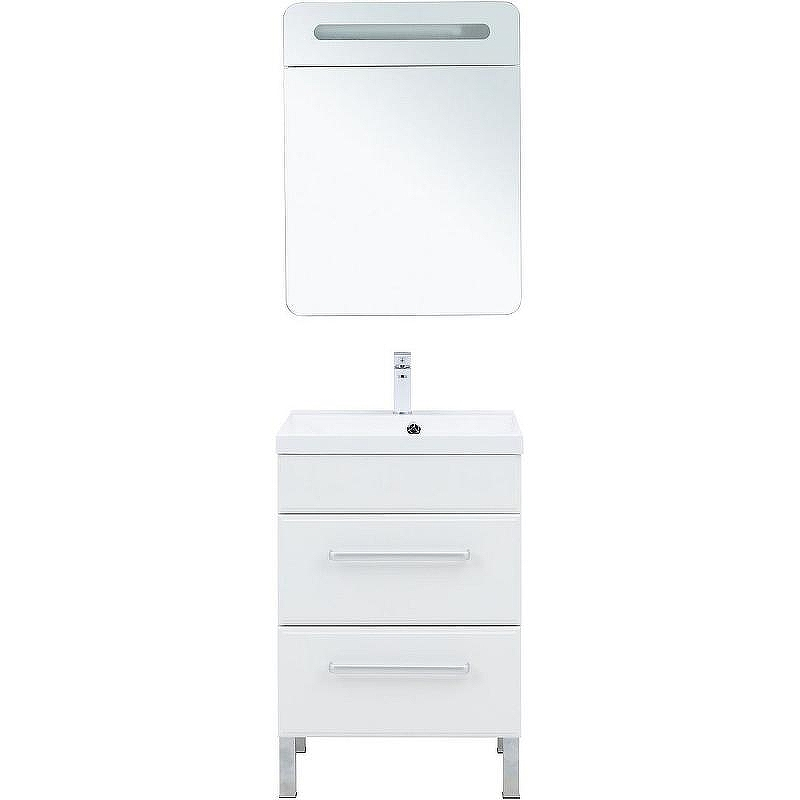 Тумба под раковину Aquanet Лукка 58 302396 подвесная Белая глянцевая, купить, цена, заказать, магазин, доставка, скидка, промокод, купить, цена, заказать, магазин, доставка, скидка, промокод