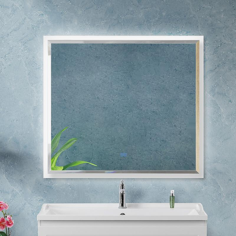 Зеркало Cezares Interni 100 CZR-SPC-INT-1000-900-LED-TCH-WARM-BL с подсветкой Bianco Lucido с сенсорным выключателем и подогревом, купить, цена, заказать, магазин, доставка, скидка, промокод, купить, цена, заказать, магазин, доставка, скидка, промокод