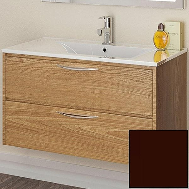 Тумба с раковиной SanVit Мэри-2 90 L kmery902 в цвете Ral подвесная Шоколад, купить, цена, заказать, магазин, доставка, скидка, промокод, купить, цена, заказать, магазин, доставка, скидка, промокод