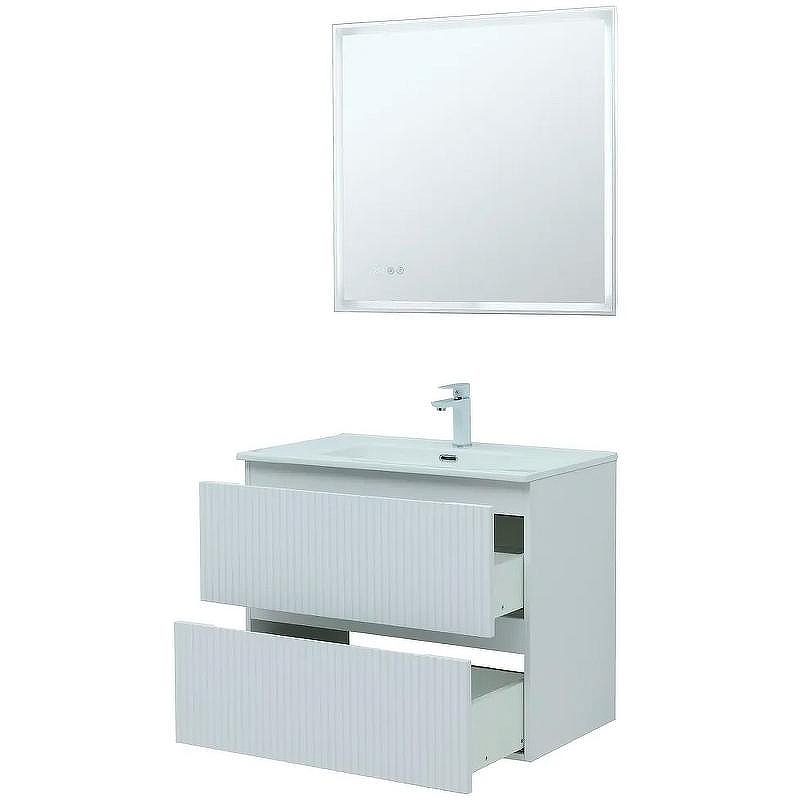 Тумба под раковину Aquanet Джейн 80 335424 подвесная Белая матовая, купить, цена, заказать, магазин, доставка, скидка, промокод, купить, цена, заказать, магазин, доставка, скидка, промокод