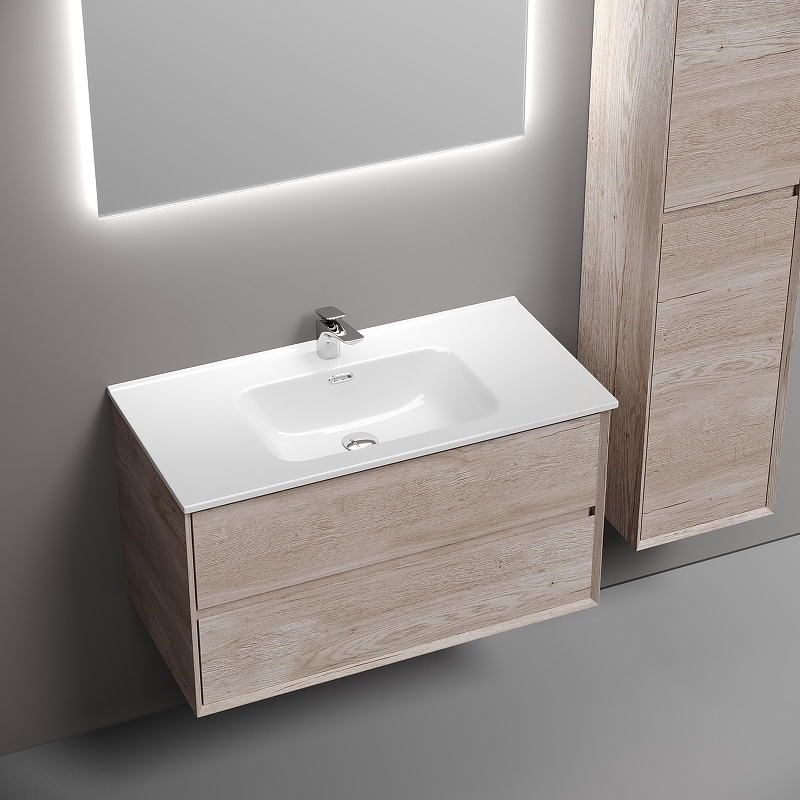 Тумба под раковину Sancos Marmi 2.0 90 MR2.090EG подвесная Дуб галифакс натуральный, купить, цена, заказать, магазин, доставка, скидка, промокод, купить, цена, заказать, магазин, доставка, скидка, промокод