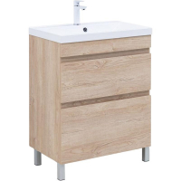 Тумба под раковину Aquanet Нота New 58 344140 Дуб светлый, купить, цена, заказать, магазин, доставка, скидка, промокод, купить, цена, заказать, магазин, доставка, скидка, промокод