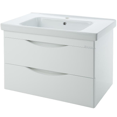 Тумба под раковину Bellezza Санриса 100 4630117270018 подвесная Белая