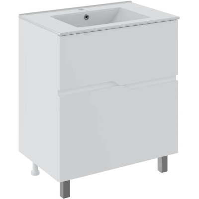 Тумба под раковину Runo Палермо 60 00-00004156 Белая