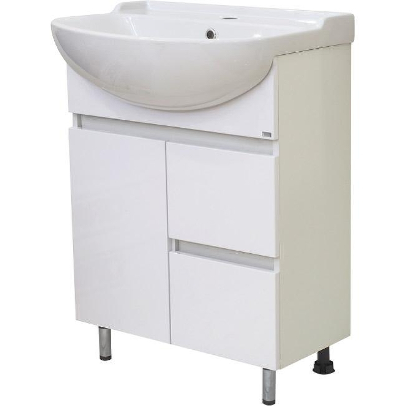 Тумба с раковиной Misty Амур 70 УТ000009449 Белая, купить, цена, заказать, магазин, доставка, скидка, промокод, купить, цена, заказать, магазин, доставка, скидка, промокод