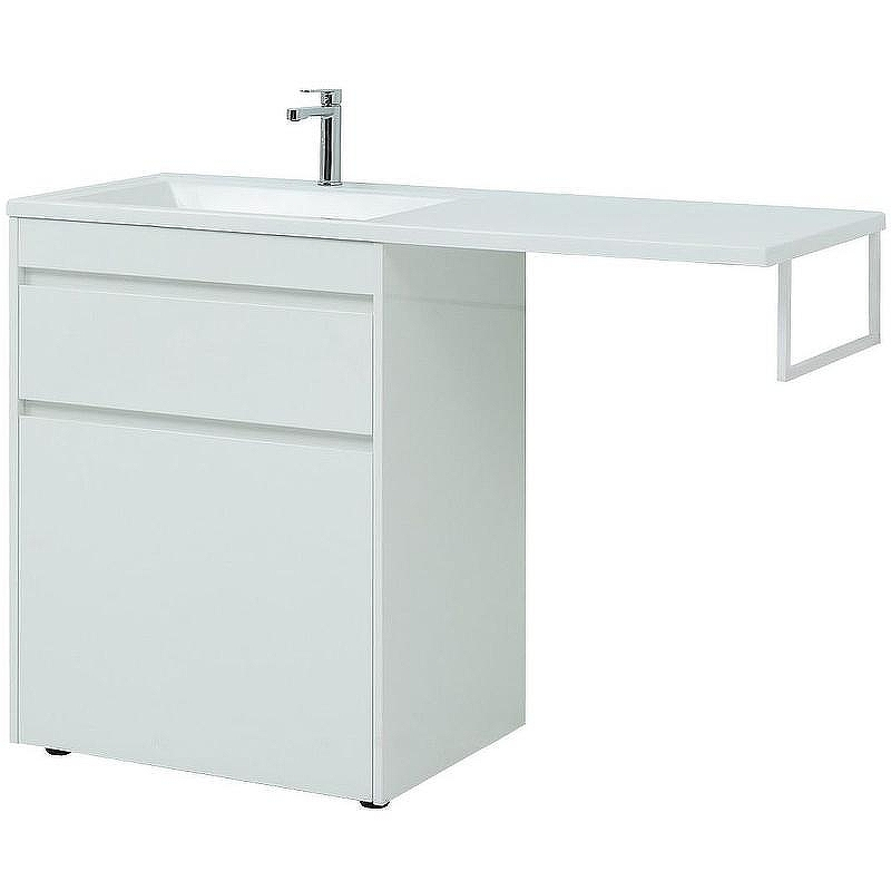 Тумба под раковину Aquanet Токио 130 239291 Белая, купить, цена, заказать, магазин, доставка, скидка, промокод, купить, цена, заказать, магазин, доставка, скидка, промокод