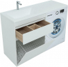 Тумба под раковину Aquanet Токио 130 239291 Белая, купить, цена, заказать, магазин, доставка, скидка, промокод, купить, цена, заказать, магазин, доставка, скидка, промокод