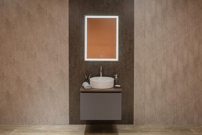 Зеркало AQUAme AQM9105 60 с подсветкой с сенсорным выключателем с подогревом и диммером