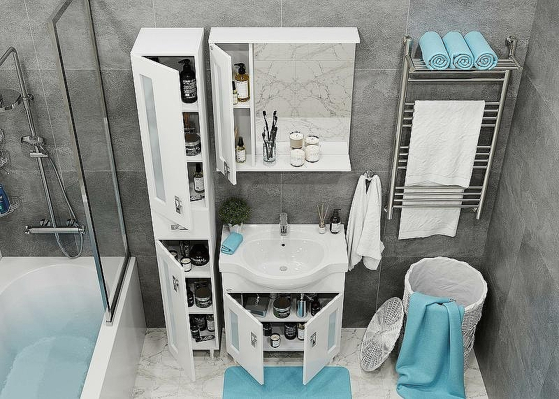 Зеркало со шкафом Onika Кристалл 67.02 206705 с подсветкой Белое, купить, цена, заказать, магазин, доставка, скидка, промокод, купить, цена, заказать, магазин, доставка, скидка, промокод