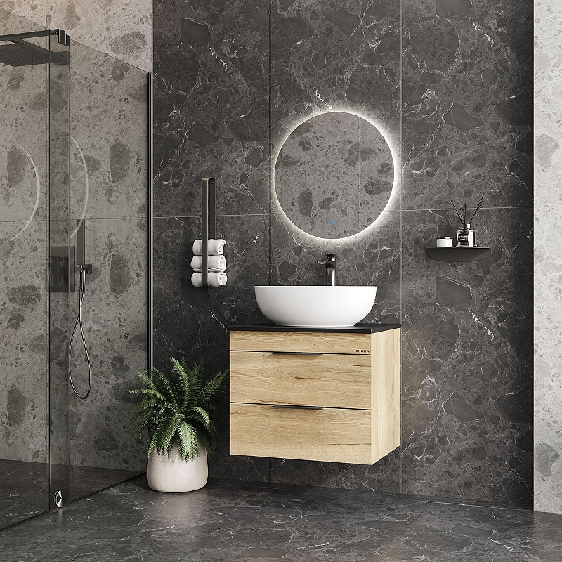 Тумба под раковину Onika Легран 60 106162 подвесная цвет Дуб галифакс, купить, цена, заказать, магазин, доставка, скидка, промокод, купить, цена, заказать, магазин, доставка, скидка, промокод