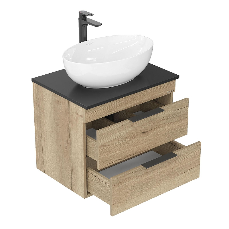 Тумба под раковину Onika Легран 60 106162 подвесная цвет Дуб галифакс, купить, цена, заказать, магазин, доставка, скидка, промокод, купить, цена, заказать, магазин, доставка, скидка, промокод