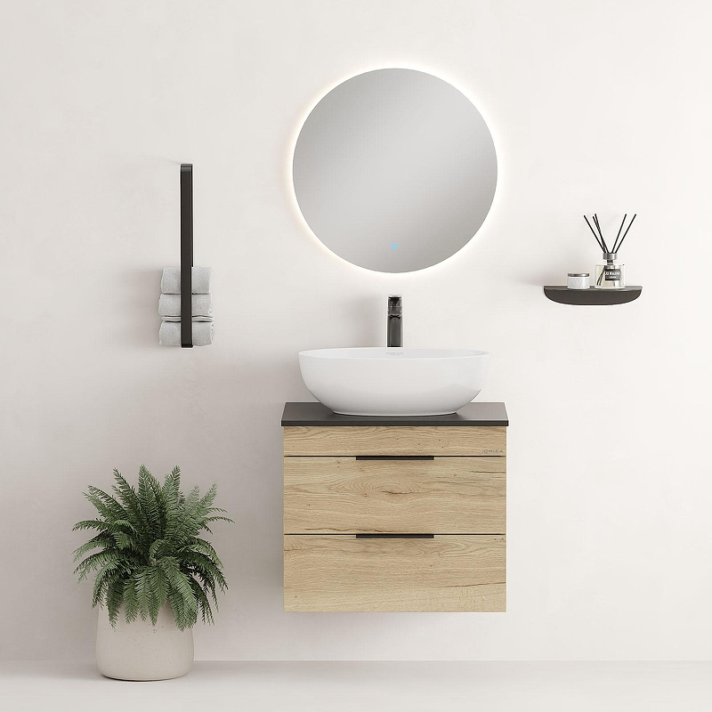 Тумба под раковину Onika Легран 60 106162 подвесная цвет Дуб галифакс, купить, цена, заказать, магазин, доставка, скидка, промокод, купить, цена, заказать, магазин, доставка, скидка, промокод