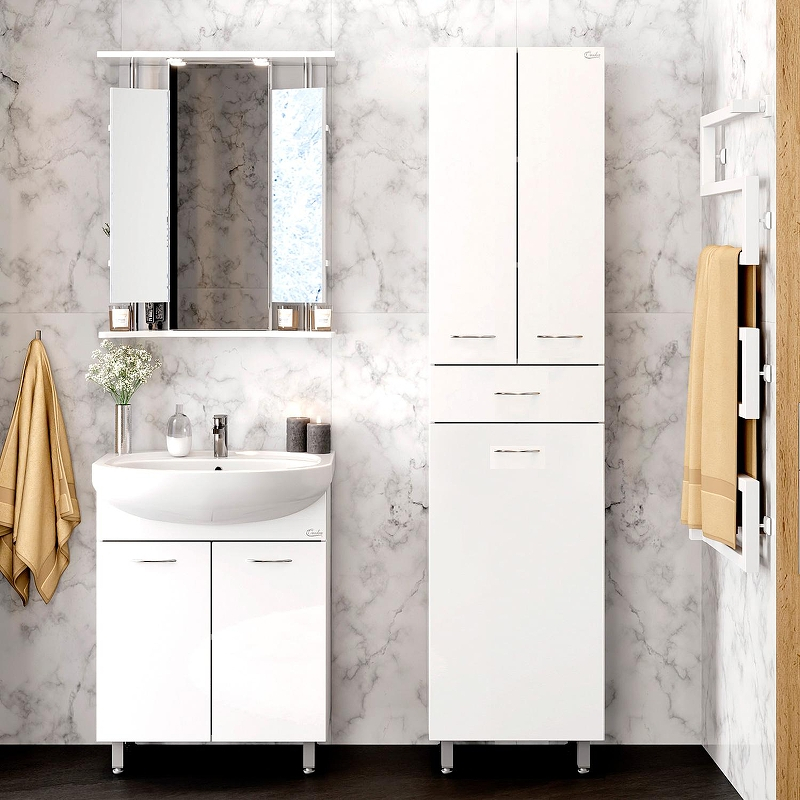 Шкаф пенал Onika Модерн 46 404601 цвет Белый, купить, цена, заказать, магазин, доставка, скидка, промокод, купить, цена, заказать, магазин, доставка, скидка, промокод