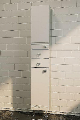 Шкаф пенал 1MarKa Story 29Н L У99311 Белый глянец