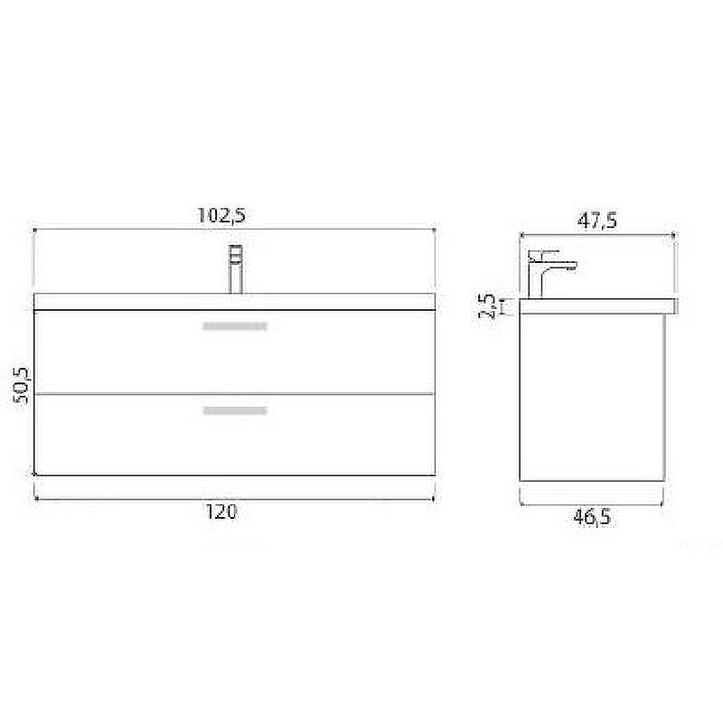 Тумба под раковину Creto Ares 120 10-1111W подвесная White, купить, цена, заказать, магазин, доставка, скидка, промокод, купить, цена, заказать, магазин, доставка, скидка, промокод