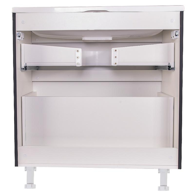 Тумба под раковину Style Line Бергамо 80 СС-00002313 Черная антискрейч, купить, цена, заказать, магазин, доставка, скидка, промокод, купить, цена, заказать, магазин, доставка, скидка, промокод