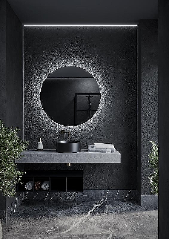 Зеркало Sancos Sfera 90 SF900 с подсветкой с сенсорным выключателем, купить, цена, заказать, магазин, доставка, скидка, промокод, купить, цена, заказать, магазин, доставка, скидка, промокод