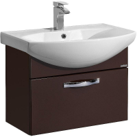 Тумба под раковину Aquaton Ария 65 1A134001AA430 подвесная Темно-коричневая, купить, цена, заказать, магазин, доставка, скидка, промокод, купить, цена, заказать, магазин, доставка, скидка, промокод