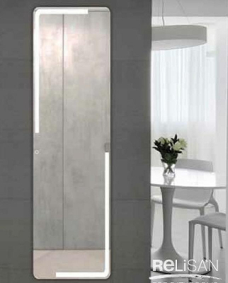 Зеркало Relisan Poly 455х1350 Гл000024398 с подсветкой с сенсорным выключателем