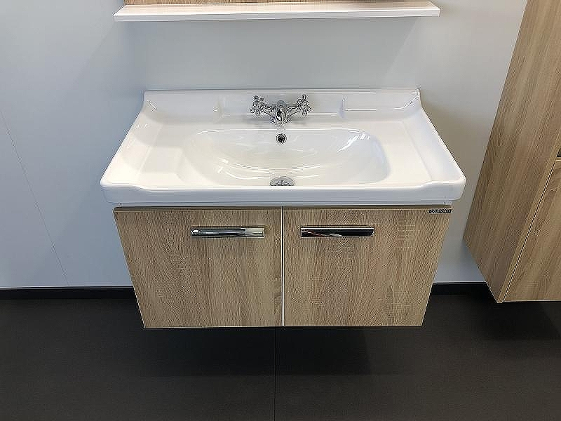 Тумба с раковиной Comforty Рига 80 00004139026 подвесная Дуб сонома, купить, цена, заказать, магазин, доставка, скидка, промокод, купить, цена, заказать, магазин, доставка, скидка, промокод