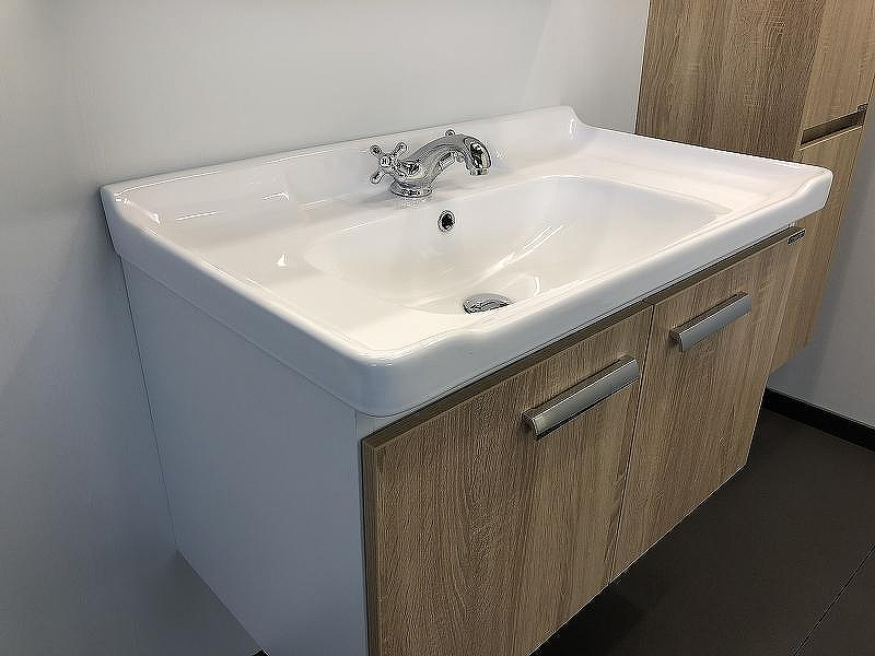 Тумба с раковиной Comforty Рига 80 00004139026 подвесная Дуб сонома, купить, цена, заказать, магазин, доставка, скидка, промокод, купить, цена, заказать, магазин, доставка, скидка, промокод