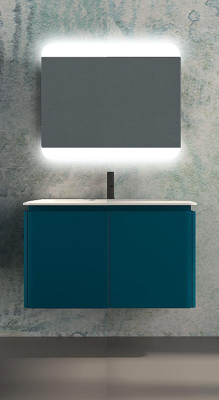 Тумба под раковину Cezares Stylus 94 55228 подвесная Blu Petrolio, купить, цена, заказать, магазин, доставка, скидка, промокод, купить, цена, заказать, магазин, доставка, скидка, промокод