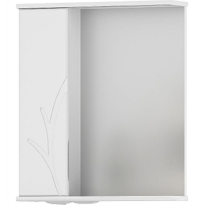 Зеркало со шкафом Volna Adel 60 L zsADEL60.L-01 с подсветкой Белое