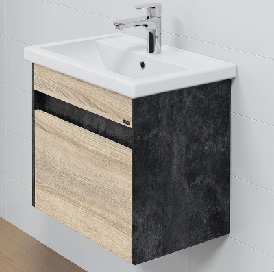 Тумба под раковину СанТа Мира 60 700354 подвесная Янтарное дерево